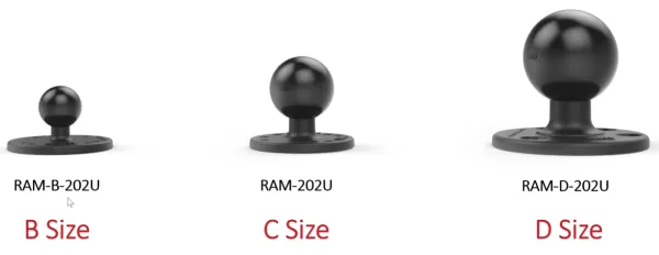 RAM B, C, and D Balls