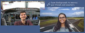 Aviation Virtual Backgrounds for your  Zoom Video Calls