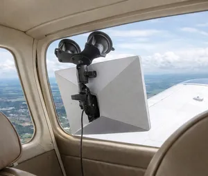 Starlink Mini mounted in a general aviation cockpit