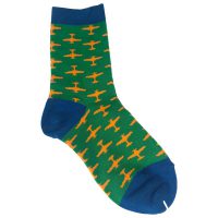 Kids Socks Green with Blue