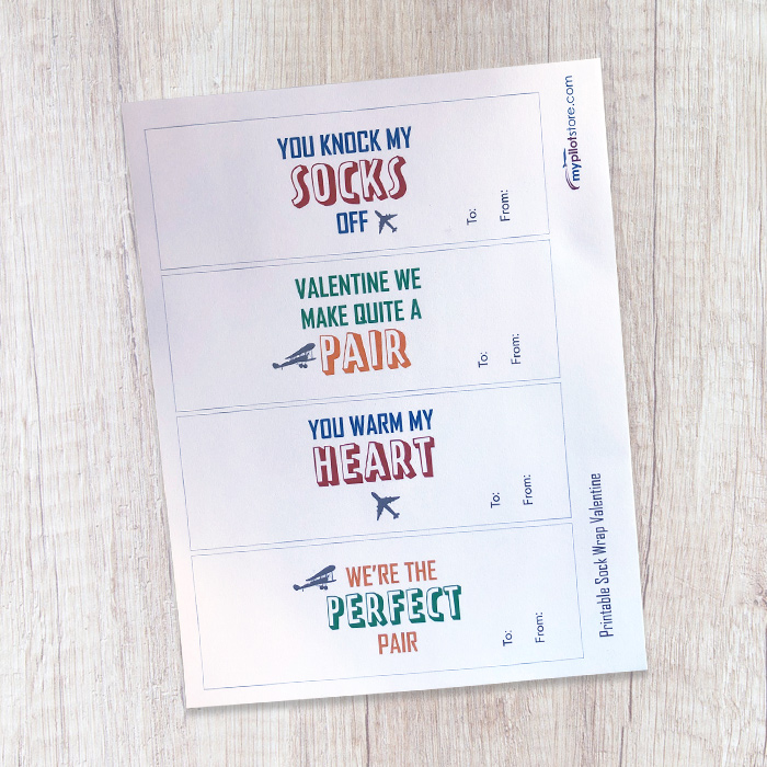 Valentine Sock Wrapper